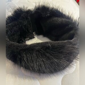 Black Faux Fur Headband